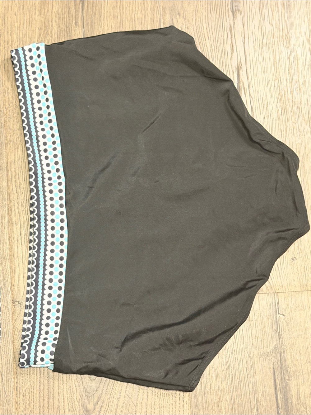 Striped Aqua & Black Two-Piece Swim Set - Picture 5 of 6